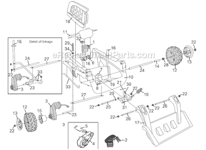 Page A Diagram and Parts List for 73260-9993  Power Wheels Ride-On Cars